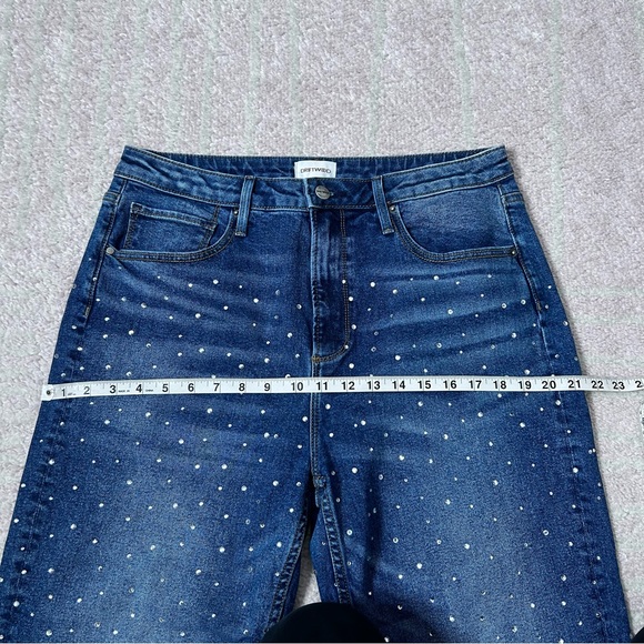 DRIFTWOOD Rhinestone Studded Blue Jeans Royce Size 31/27 Festival Sparkle - Picture 6 of 13